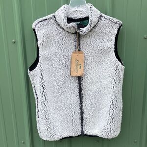 Women’s Stillwater Supply Co Faux Fur Sherpa Fuzzy Soft Warm Vest Jacket Size L